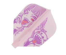 【メール便OK】ダーツ フライト【フィット】プリンテッドシリーズ サブカルチャーガール シェイプ ピンク