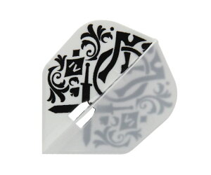 【メール便OK】ダーツ フライト【エルフライト】PRO 知野真澄モデル ver.2 シェイプ ホワイト