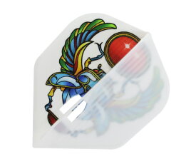 【メール便OK】ダーツ フライト【エルフライト】PRO アナスタシア・ドブロミスロワモデル Ver.3 シェイプ KAMI ホワイト