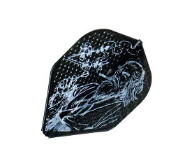 【メール便OK】ダーツ フライト【エルフライト×ユニコーン】EZ 一宮弘人モデル ver.1B ディンプル スタンダード ブラック