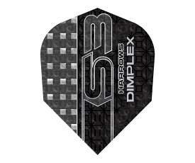 【メール便OK】ダーツ フライト【ハローズ】ディンプレックス S3 フライト シェイプ ブラック 4200