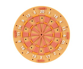 【メール便OK】ダーツ雑貨【ワンエイティ】ラバー ダーツ ホルダー DARTS BOARDタイプ　ピーチ/ピーチピンク