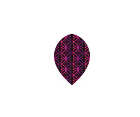 フライト【プロ】インディーズシリーズ ピンクパープルパターン クリア ティアドロップ