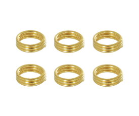 【メール便OK】ダーツリング【エスフォー】シャフト用リング ゴールド 6個入り