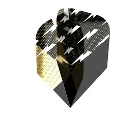【メール便OK】ダーツ フライト【ターゲット】パワー ブラック&ゴールド PRO.ウルトラ TEN-X 336410