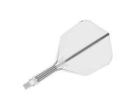 【メール便OK】ダーツ フライト【ケーフレックス】K-FLEX シェイプ ショート クリア 410006