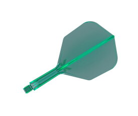 【メール便OK】ダーツ フライト【ケーフレックス】K-FLEX シェイプ ショート グリーン 410013