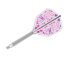 【メール便OK】ダーツ フライト【ケーフレックス】K-FLEX キャシー・リョンモデル シェイプ ミディアム クリア 410211