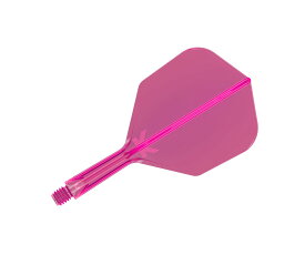 【メール便OK】ダーツ フライト【ケーフレックス】K-FLEX シェイプ ショート ネオンピンク 410037