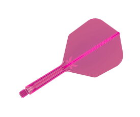 【メール便OK】ダーツ フライト【ケーフレックス】K-FLEX シェイプ インターミディエイト ネオンピンク 410038