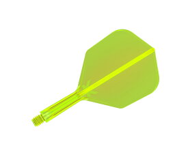 【メール便OK】ダーツ フライト【ケーフレックス】K-FLEX シェイプ ショート ネオンイエロー 410049