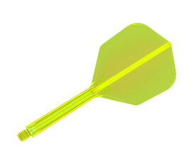 【メール便OK】ダーツ フライト【ケーフレックス】K-FLEX シェイプ ミディアム ネオンイエロー 410051