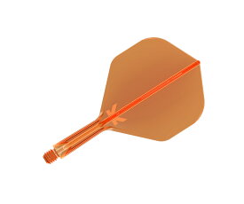 【メール便OK】ダーツ フライト【ケーフレックス】K-FLEX スタンダード ショート ネオンオレンジ 410046