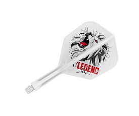 【メール便OK】ダーツ フライト【ケーフレックス】K-FLEX ポール・リムモデル ザ レジェンド シェイプ ショート ホワイト 410264