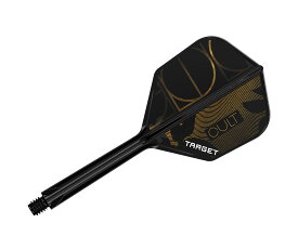 【メール便OK】ダーツ フライト【ケーフレックス】K-FLEX カルト シェイプ ミディアム ブラック 410162