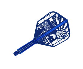 【メール便OK】ダーツ フライト【ケーフレックス】K-FLEX シェイプ ショート ブルー 日本限定モデル 410288