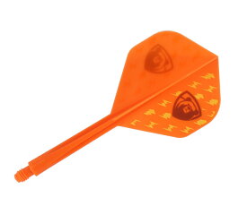 【メール便OK】ダーツ フライト【コンドル】アックス 宮脇実由モデル サンダーボルト ベアー スタンダード ロング オレンジ