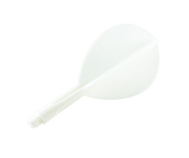 ダーツフライト【コンドル】ティアドロップ ショート ホワイト