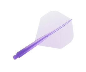 ダーツフライト【コンドル】スタンダード ショート クリアパープル