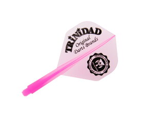 ダーツ フライト【コンドル×トリニダード】カレッジロゴ スタンダード ショート クリアピンク