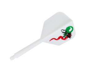 【メール便OK】ダーツ フライト【コンドル】アックス ジョゼ・マルケスモデル レッドクラウン スモール ロング ホワイト