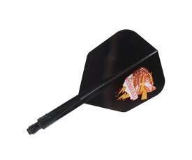 【メール便OK】ダーツ フライト【コンドル】アックス 宮脇実由モデル サンダーバイト スモール ショート ブラック エスダーツ限定モデル