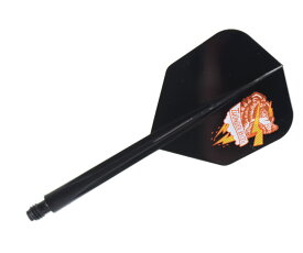 【メール便OK】ダーツ フライト【コンドル】アックス 宮脇実由モデル サンダーバイト スモール ロング ブラック エスダーツ限定モデル