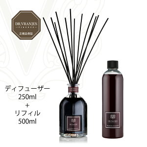 yK戵̔Xz Dr.Vranjes ROSSO NOBILE 250ml + Refill 500ml set hbg[EjGX [hfBt[U[ A}fBt[U[ A} tOX lߑւtZbg a v[g M