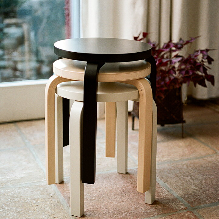 楽天市場】Artek アルテック スツール 60 ナチュラル ラッカー バーチ 