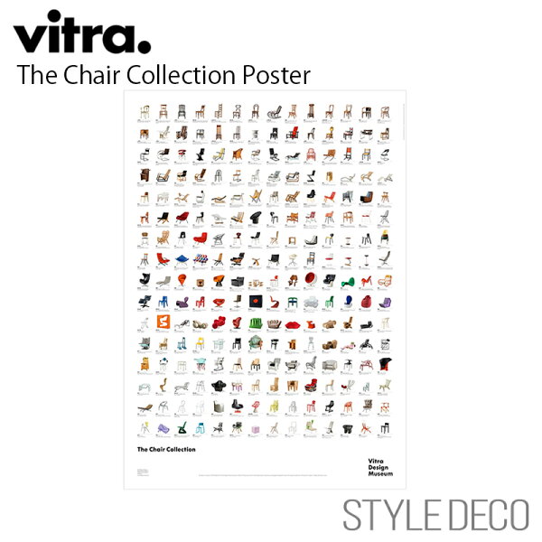 【正規取扱販売店】Vitra ヴィトラ The Chair Collection Poster (2022) / チェア コレクション ポスター  材質:紙 デザイン：Vitra Design Museum ヴィトラ デザイン ミュージアム  サイズ：W840×H1190mm ポスター アート おしゃれ 北欧