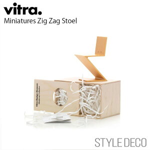 yK戵̔Xz Vitra / Bg Miniatures Zig Zag Stoel~j`A WOUO `FA ؐMtg{bNX@ptbgTCYFW60×H125×D65mmi1/6XP[j fUCFGerrit Rietveldiw[