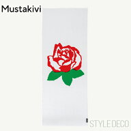 Mustakivi ムスタキビ 手ぬぐい CHUSEN 【薔薇】33×90cm 石本藤雄 FUJIWO ISHIMOTO 手染め 捺染 注染 て…