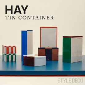 《2025AW》HAY ヘイ TIN CONTAINER 収納缶 ブリキ缶 蓋付き
