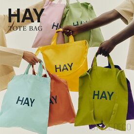 HAY TOTE BAG 2026SS トートバッグ 2way仕様 コットンバッグ hayトートバッグ ヘイ オーガニックコットン100% オシャレなコットンバッグ 鞄 サブバッグ 手さげ かばん バック ロゴ