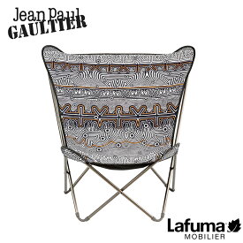 バタフライチェア【特典付き】【正規取扱販売店】Lafuma MOBILIER × Jean Paul GAULTIER ラフマ × ジャンポール ゴルチエ POP UP XL LFM5094-9754 アウトドア キャンプ BBQ グランピング ガーデンチェア 持ち運び 折りたたみ