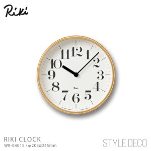 Lemnos / Riki clock S�T�C�Y / ���L�N���b�N �T�C�Y�F��203×D48mm �d�ʁF410g ���v �Ǌ|��