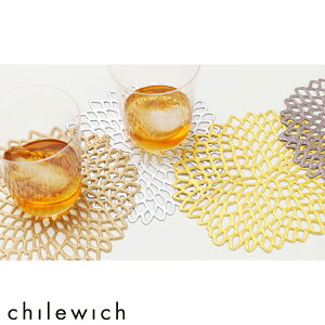 �y�䂤�p�P�b�g�z chilewich / PRESSED DAHLIA�i�v���X�h �_���A�j �R�[�X�^�[�i1���j�T�C�Y�F���a12.7cm