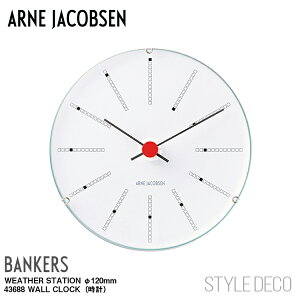 ARNE JACOBSEN / AlERuZ EFU[Xe[V BANKERS Clock 43688 v TCYF120mm@dʁF115g V l炵 wj