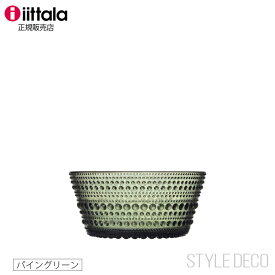 《楽天スーパーセール》1/24発売《限定》イッタラ グラス 【正規販売店】iittala /カステヘルミ ボウル 230ml パイングリーン （1070589）サイズ：約Φ110×H50mm Kastehelmi Breen 230ml デザイン：オイバ・トイッカ