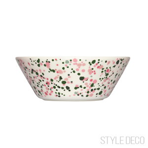 sʁEԌtCb^ ICogCbJ {EyK̔Xzw sNO[ 15cm TCYF150×55mmގF iittala Helle PINK/GREEN Oiva Toikka RNV Bowl 150mm XyVv