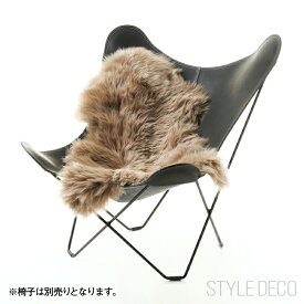《即納》シープスキン（羊の毛皮）［NATURES COLLECTION］ SHEEP SKIN プレミアム品質 ラグ RUG ムートン 羊毛 おしゃれ かわいい 北欧 ファー BKFチェアにぴったり バタフライチェアに合わせたい Yチェアに似合う 天然素材 毛足が長く柔らかい