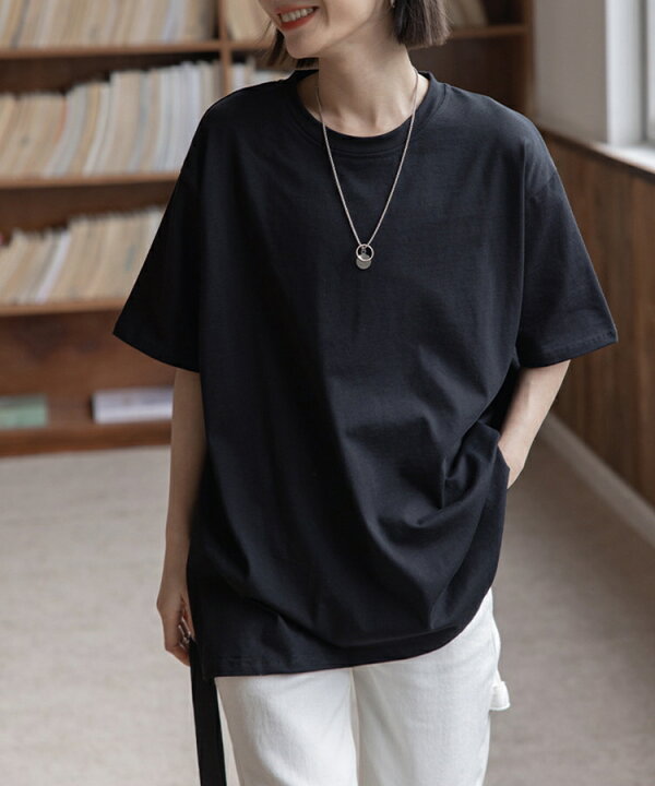 【50%OFFクーポンで995円】【福袋対象】Tシャツ レディース 半袖 ロンT 大きいサイズ ゆったり カットソー 白 無地 黒 ブラック ティーシャツ オーバーサイズ ビッグtシャツ インナー 部屋着 トップス大きめ 体型カバー ビッグシルエット 韓国ファッション SEU ... 長袖 ティシャツ レディース ブラウス シャツ スウェット ラウンドネック トレーナー 綿 トップス プルオーバー ミドル丈 ゆったり トップス体型カバー きれいめ ルーズ 普段 お出かけ ボーダー 2023aw SEU seu23q31003