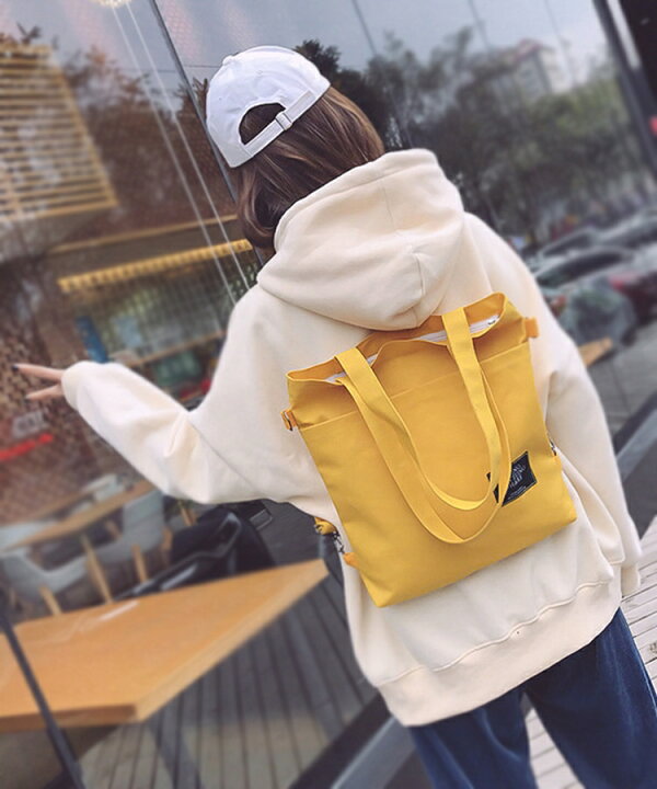 【30%OFFクーポンで1036円】【福袋対象】3way トートバッグ リュック ショルダーバッグ シンプル レディース 軽量 大容量 バッグ 女性 鞄 小さめ a4 エコバッグ ファスナー ポケット キャンバスバッグ SEU seu23bag003 リュック レディース リュックサック チェック柄 バッグ 3way