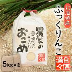 「米」「玄米」「5kg×2個」北海道南るもい産【ふっくりんこ】令和5年産低農薬米「農家の愛情たっぷりそそいだおこめ」