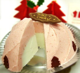 パンナ＆フラゴラ（いちご）のクリスマスケーキ今年もクリスマスはスペフルのアイスケーキ！【送料無料でお届けします。】