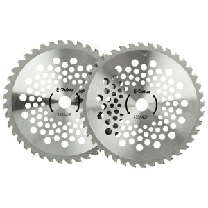 E-Value 軽量タイプチップソー 2枚組 ETT-255MMX40P 刈払機用チップソー 切れ味抜群 軽量 刃先全面研磨 園芸用品 園芸道具