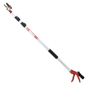 千吉 強力剪定三段伸縮高枝切鋏 SGLP-1 3m コンパクト 高所 高枝 剪定 整枝 収穫 はさみ ハサミ ノコギリ付き