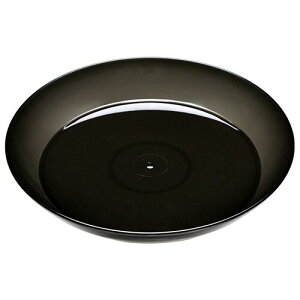 ヤマト クリアプレート 5号 クリアブラック 鉢皿 受皿 スチロール 園芸