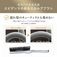 エスハートエスのスカルプブラシは濡れ髪も傷めない