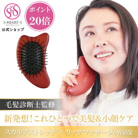 ＼ポイント20倍 ご愛顧デー限定 ／【 公式 エスハートエス 】 カッサブラシ shearts 頭のコリ リンパ ツボ 首 肩 ほぐし スカルプケア 女性 誕生日 母の日 父の日 ギフト プレゼント